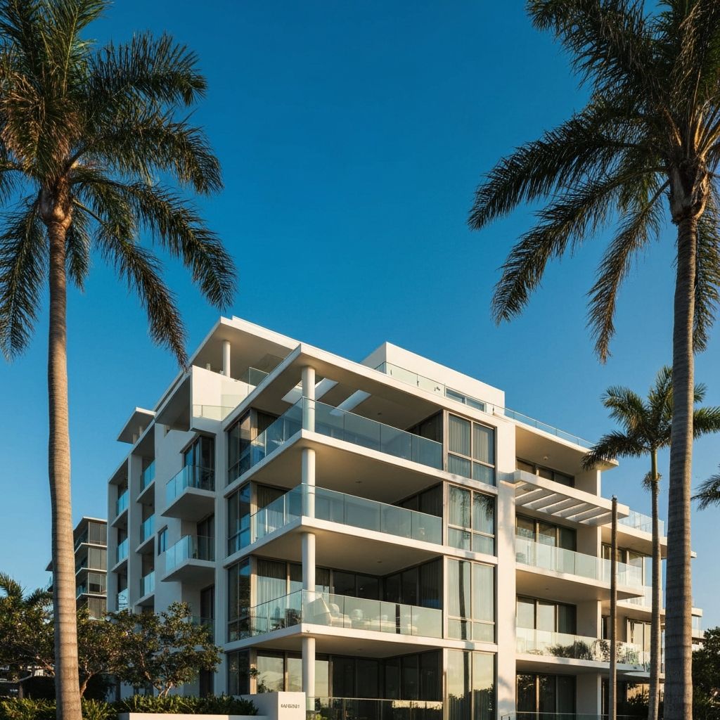 Modern luxury apartment building in Southport, Gold Coast — representative of Gartner Hemmingway's premium managed communities